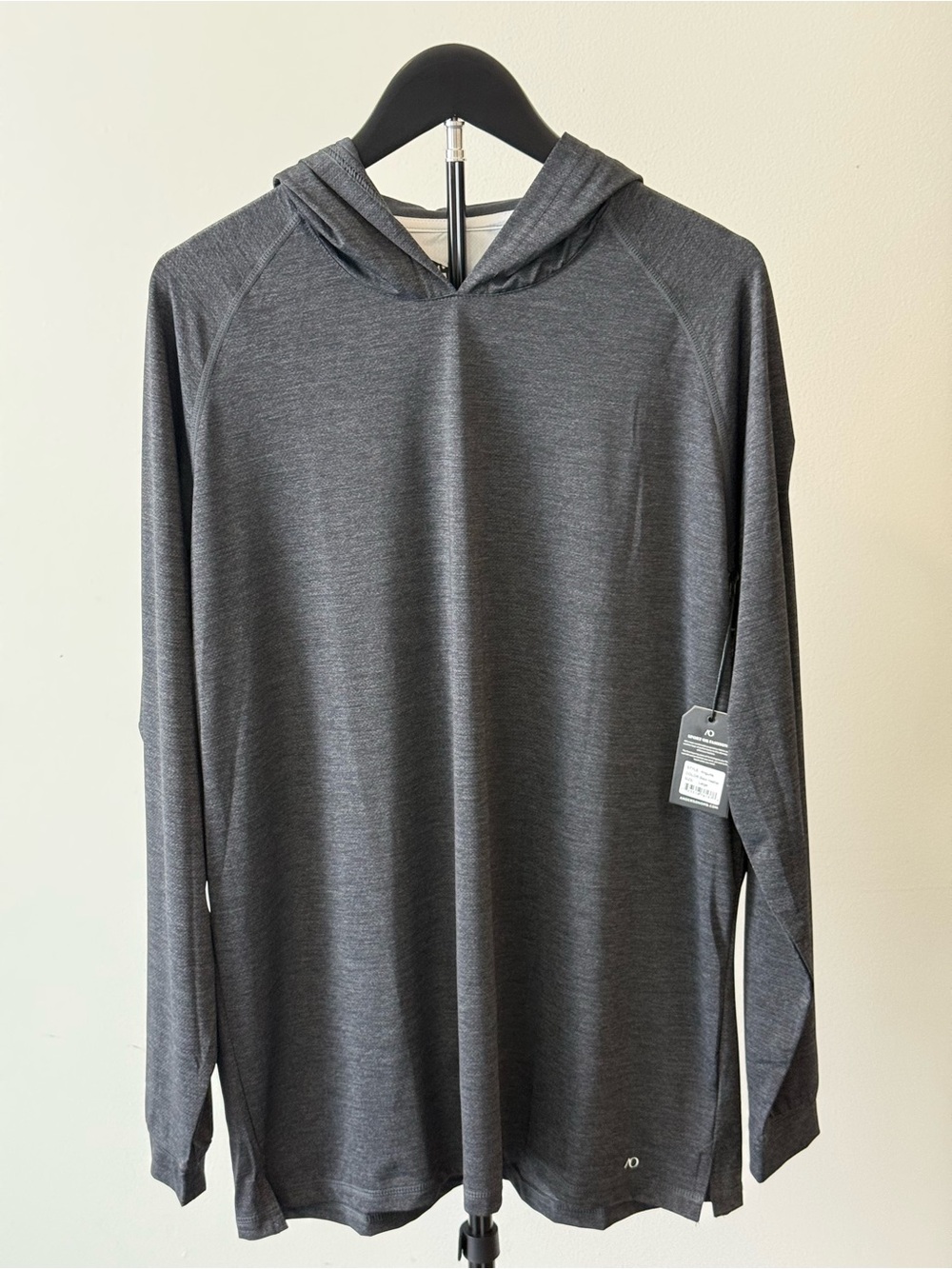 Anderson Ord Anguilla Hoodie Men’s L/XL Black Heather Cotton Cashmere Golf NWT